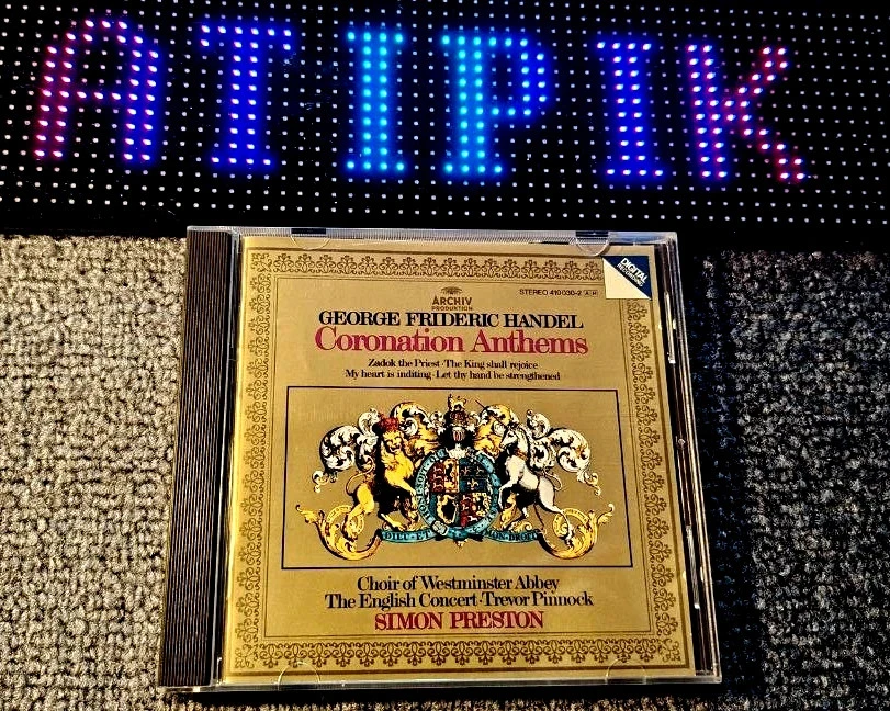 👑 Handel Coronation Anthems - Westminster Abbey - Archiv - Pressage Allemand